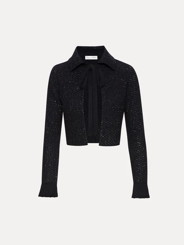 Chaqueta de tweed con lentejuelas