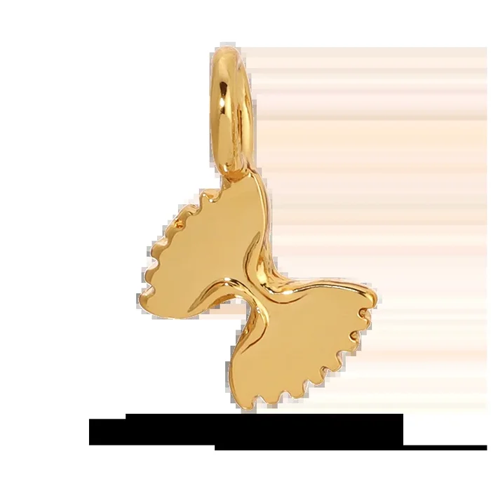 Charm Garden – Bowtie Pasta Charm – Gold