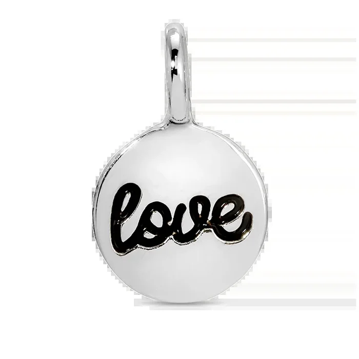 Charm Garden – Silver – Scripty LOVE DISC Charm