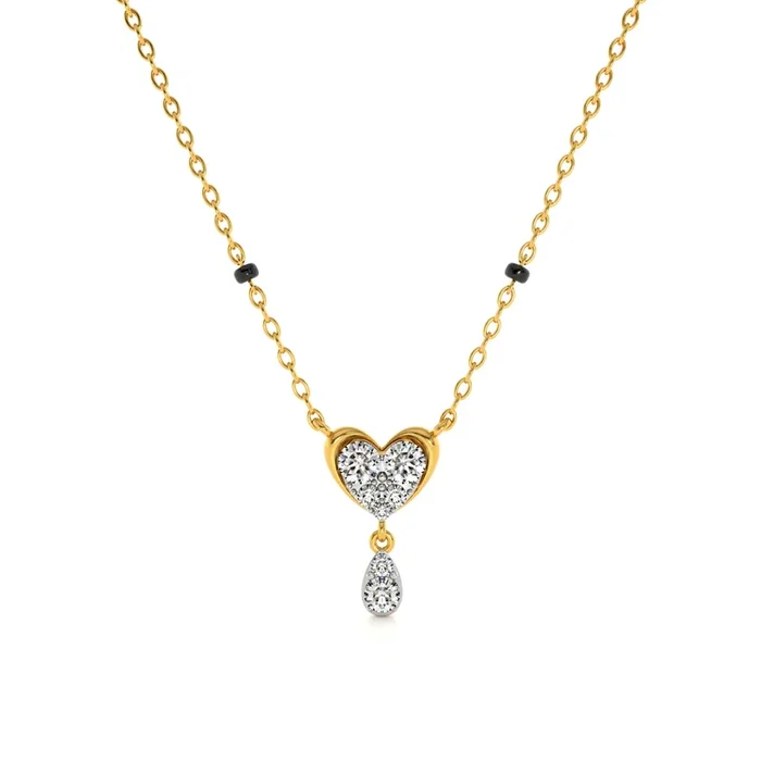 Charmheart Drizzle 9KT Gold Lab Grown Diamond Mangalsutra