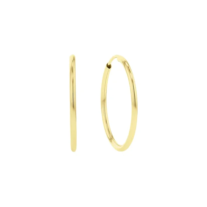 Chatham Gold Hoop Earrings – 20mm