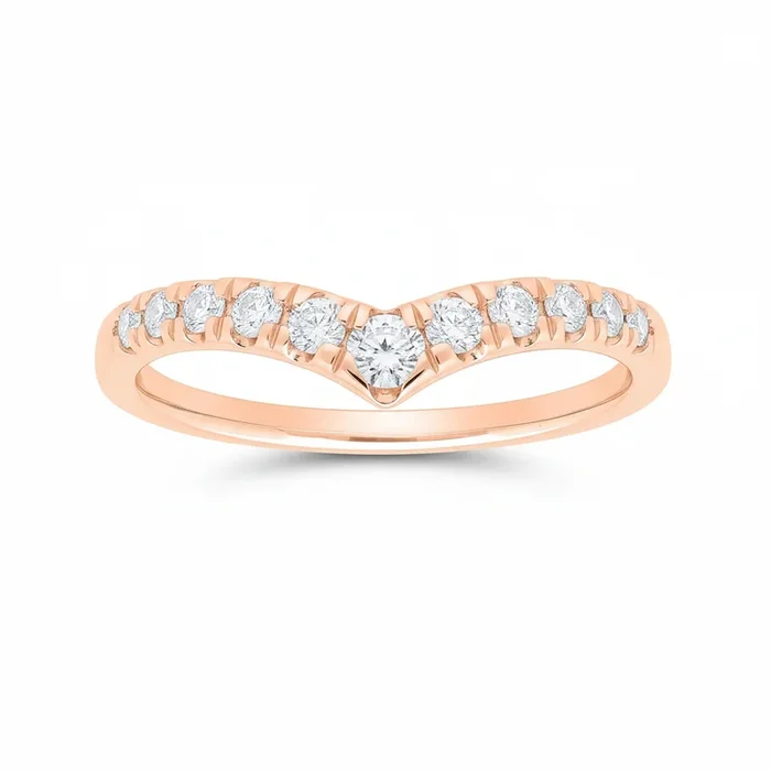 Chevron Peak Diamond Band