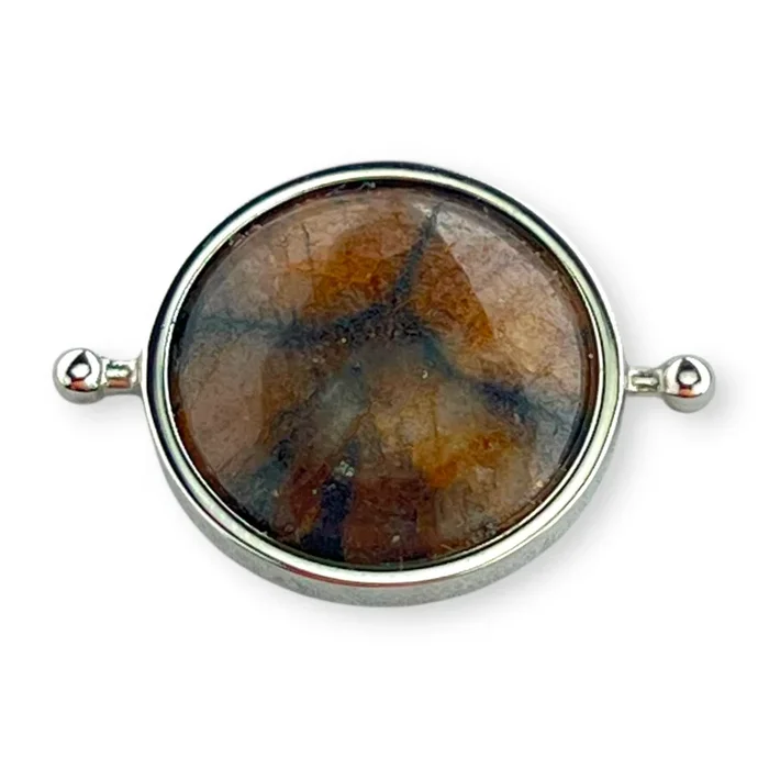 Chiastolite “Cross Stone” Round Crystal Element