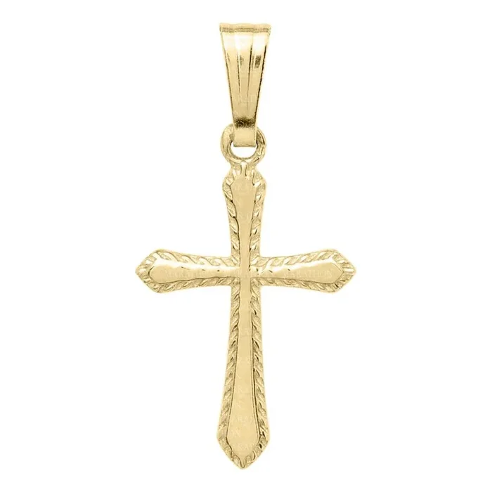 Children’s 14k Gold Cross Pendant on 15″ Chain
