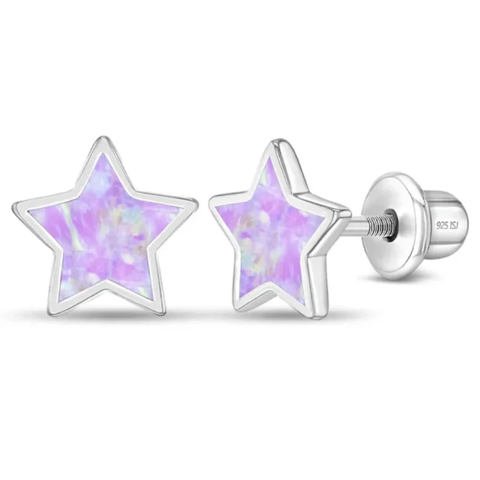 Children’s Sterling Silver Sparkle Star Earrings