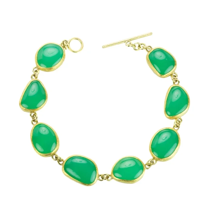 Chrysoprase Seed Bracelet