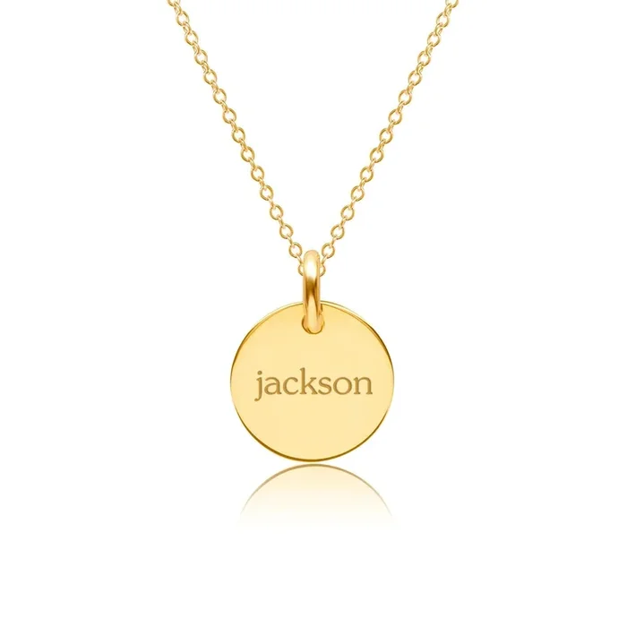 Circle Tag Necklace