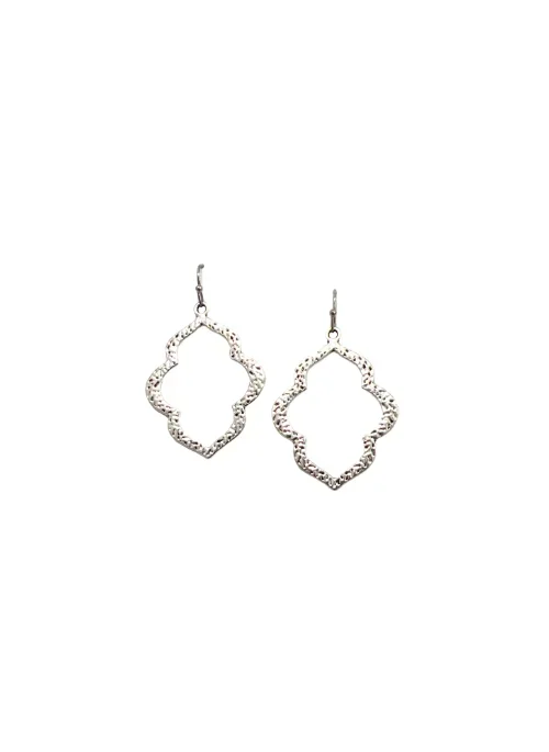 CJ Small Hammered Silver Earrings