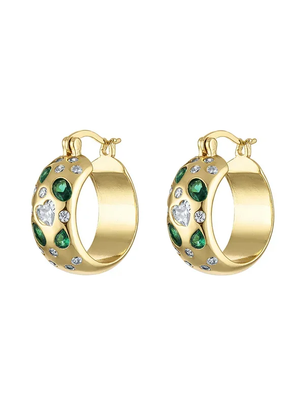 Claire Emerald Hoops