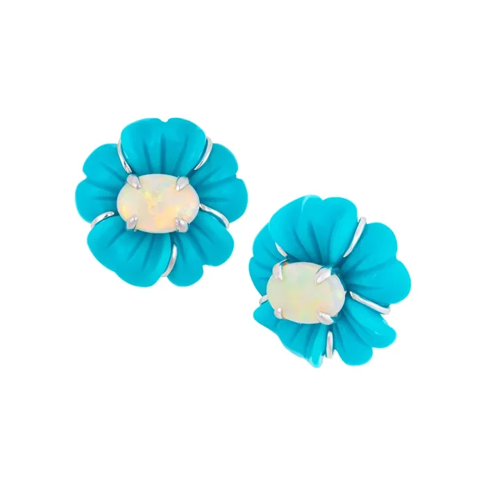 Claire Flower Stud Earrings