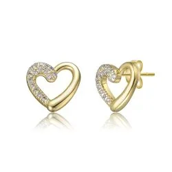 Claire Heart Stud Earrings