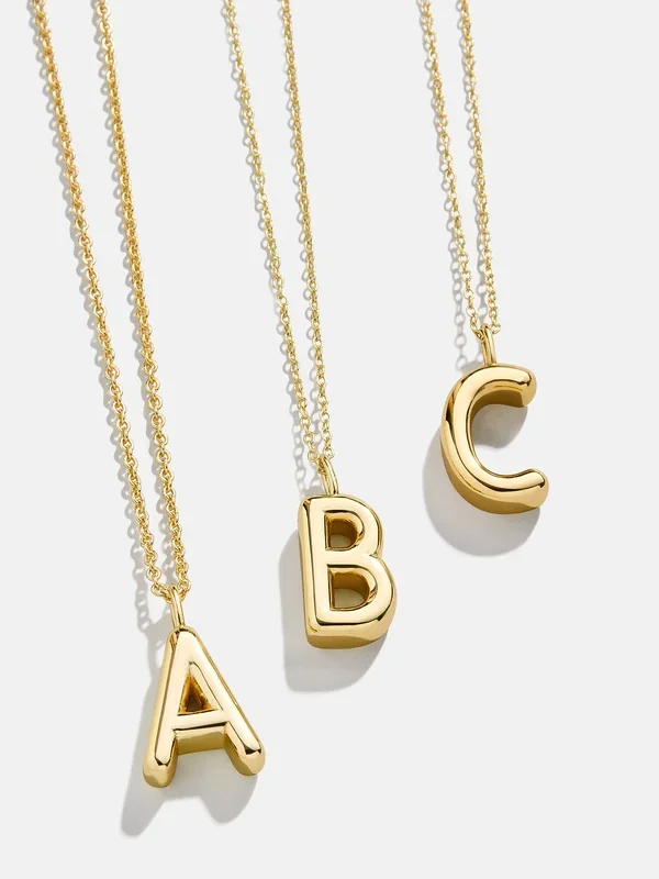 Classic 18K Gold Initial Necklace – 18K Gold