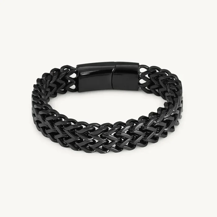 Classic Cuban Link Black Men’s Bracelet