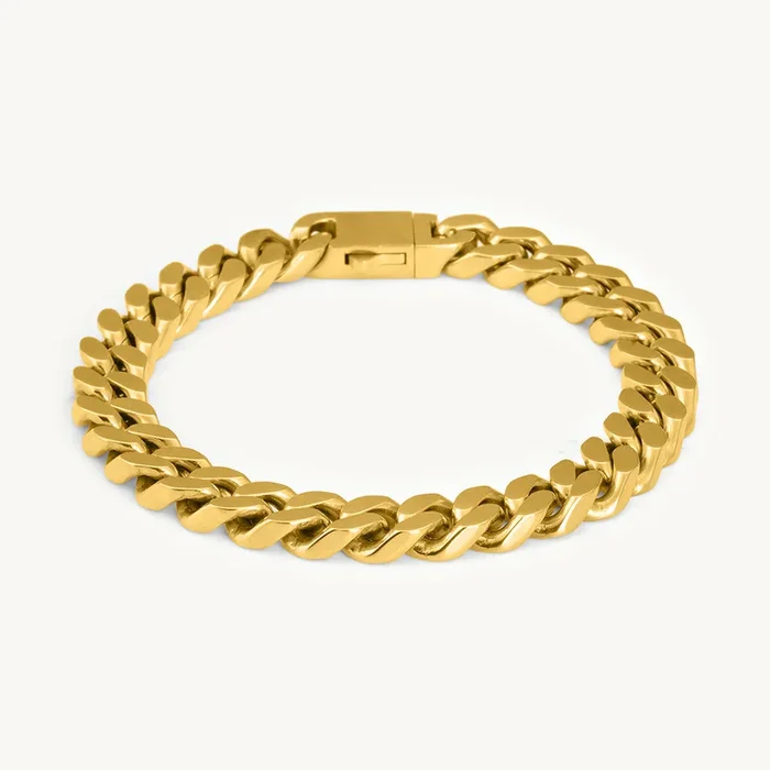 Classic Cuban Link Gold Men’s Bracelet