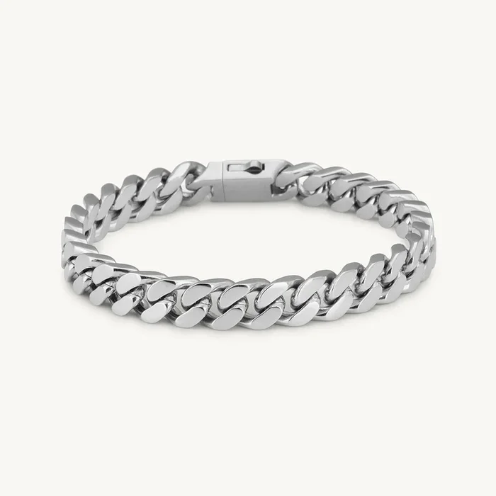 Classic Cuban Link Silver Men’s Bracelet