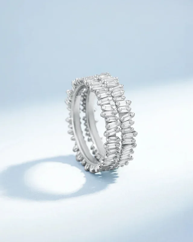 Classic Diamond Midi Baguette Eternity Ring Jackets