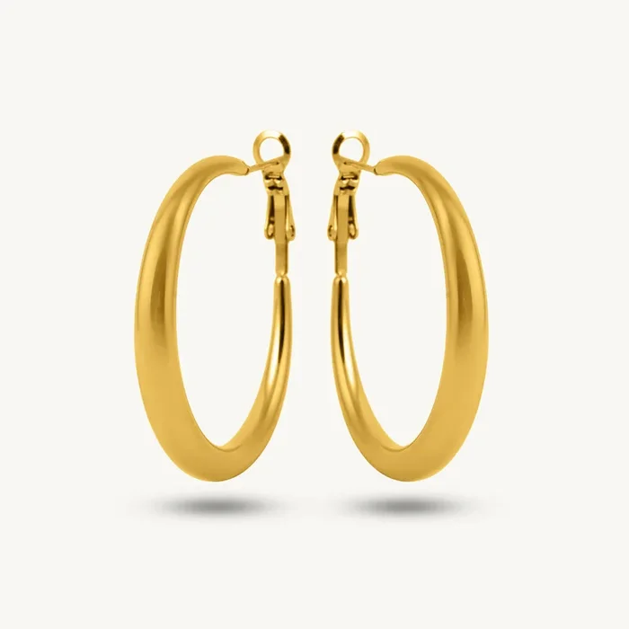 Classic Horizon Hoop Earrings