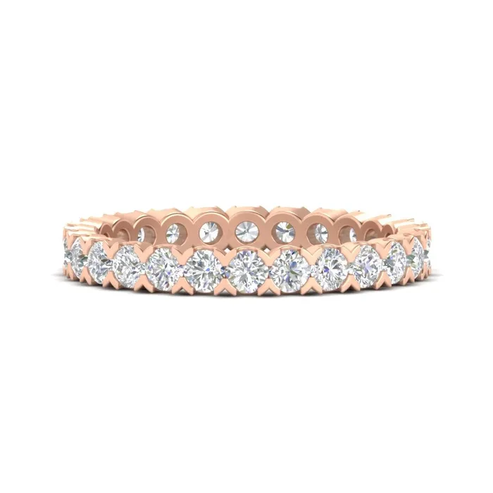 Classic Round Cut 1.30 Carat Bezel Set Eternity Wedding Band