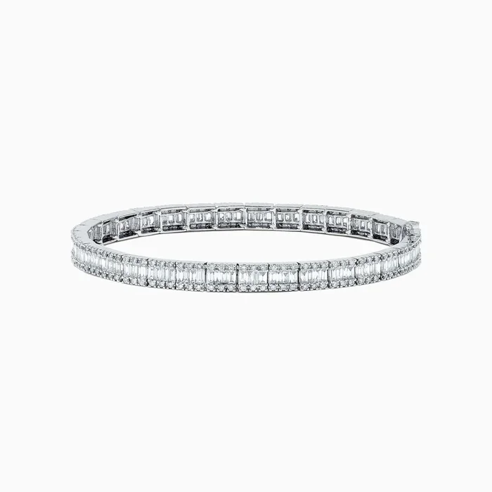 Classique 14K White Gold Diamond Tennis Bracelet 2.56 TCW