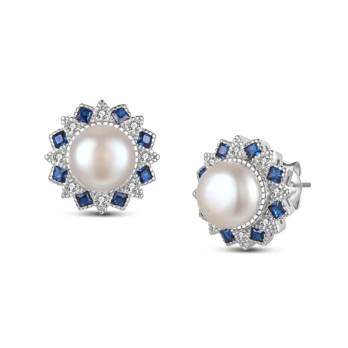 Clement Pearl Flower Earrings