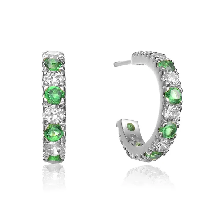 Cléo Midi Colorful Hoop Earrings