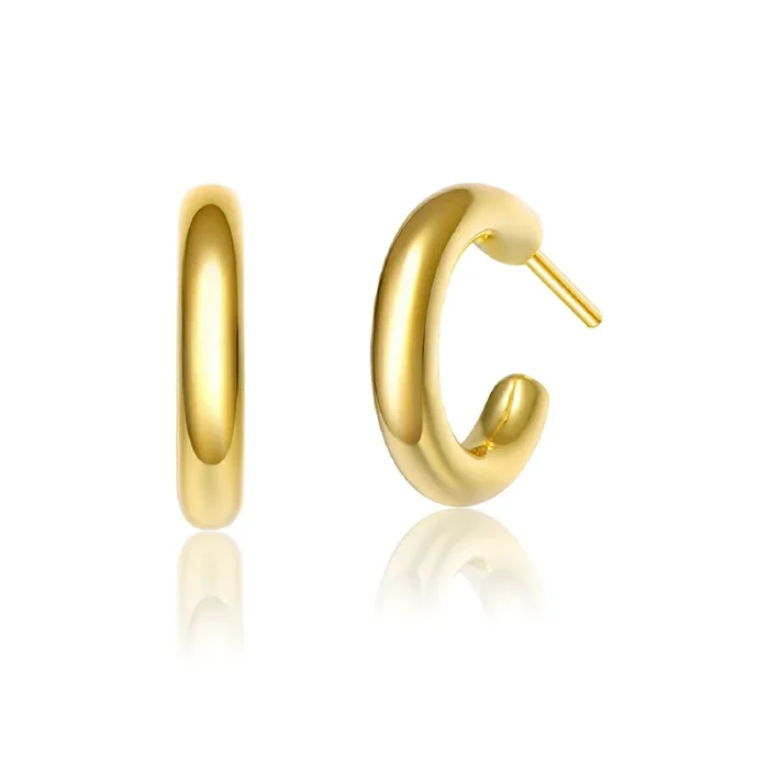 Cléo Open Hoop Post Earrings