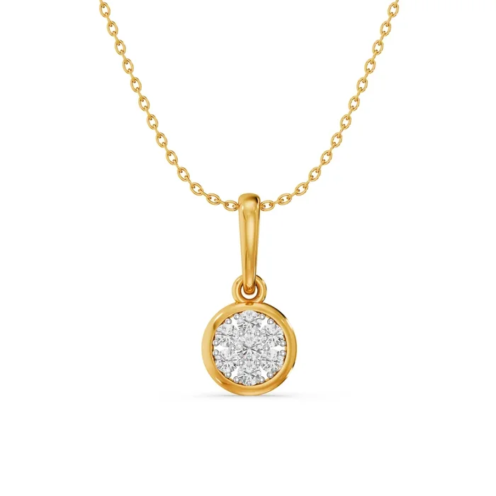 Cluster of Grace 9KT Gold Lab Grown Diamond Pendant