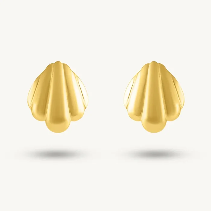 Coastal Shell Stud Earrings