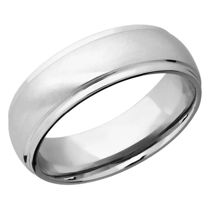 Cobalt Chrome Satin Wedding Band