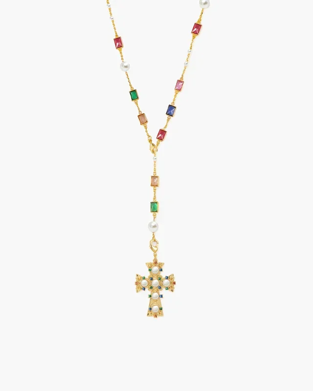 Collier Croix en Perles Lover of Helius