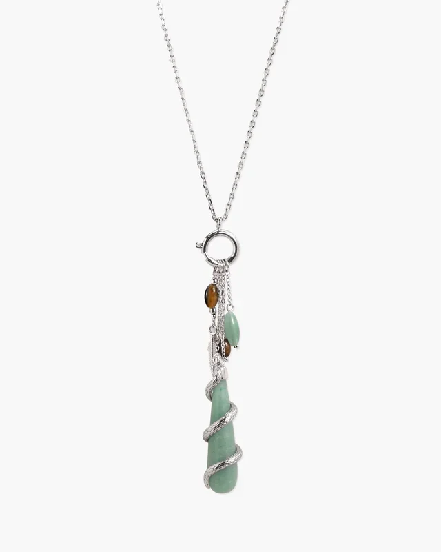 Collier long avec pendentif amovible Ascent