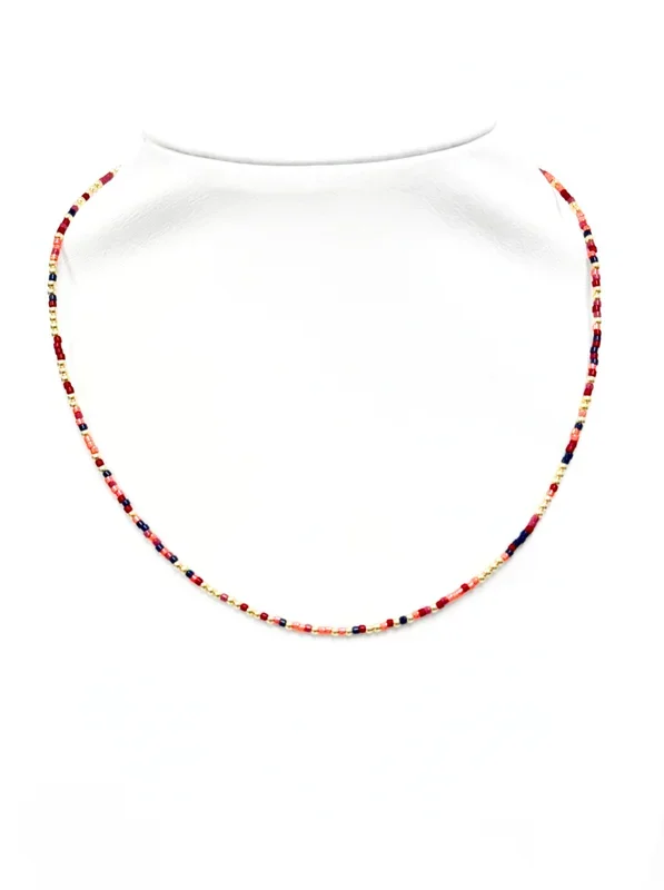 COLORFUL BEADS | 14K gold Filled Coker/Necklace (16 Styles)