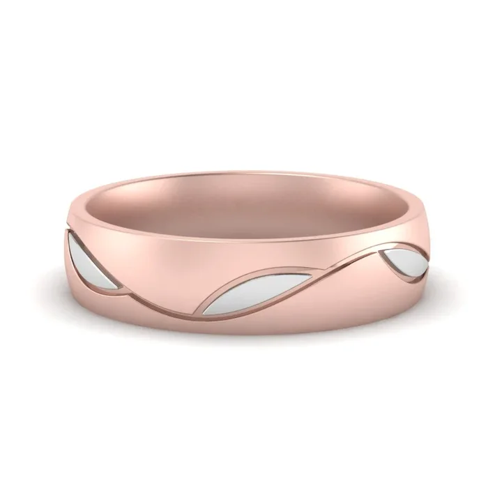 Comfort Fit Two Tone Mens Band