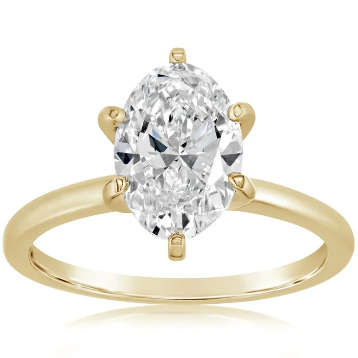 Complete 2.01 Oval Solitaire Engagement Ring