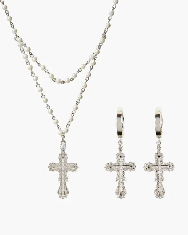 Conjunto de croz Everette en Plata