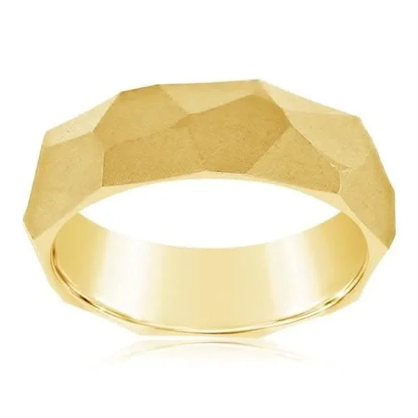 Contemporary Gold Wedding Band