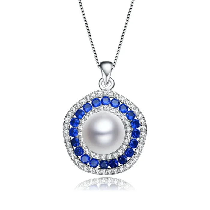 Coralie Ocean Blue Pearl Pendant