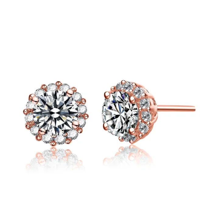 Corinne Pave Stud Earrings