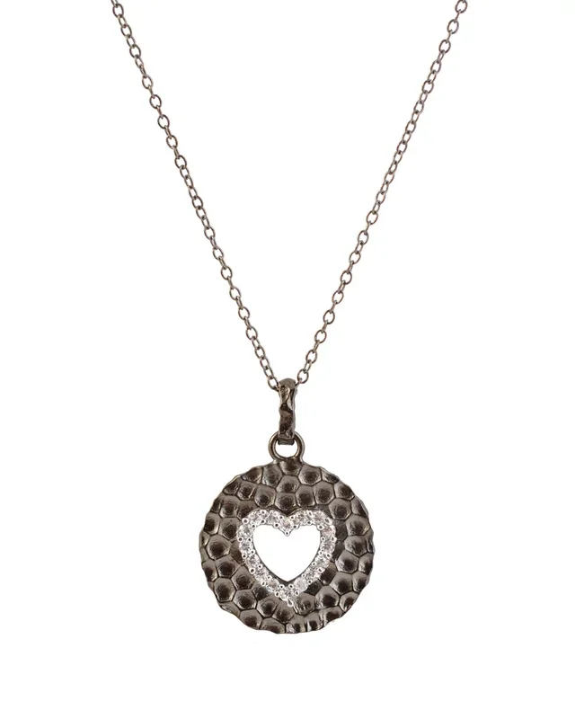 Corinne Plating Clear Pendant