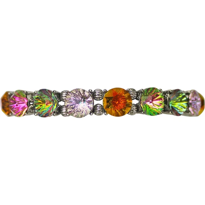 Cosmic Bliss Stretch Bracelet (Silvertone/Large)