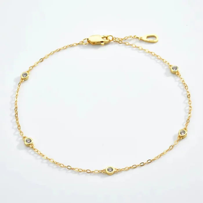 Cosmic Halo Bezel Classic Cubic Zirconia Bracelet