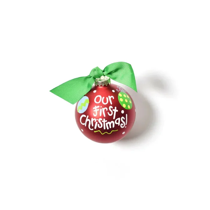 Coton Colors Our First Christmas Glass Ornament