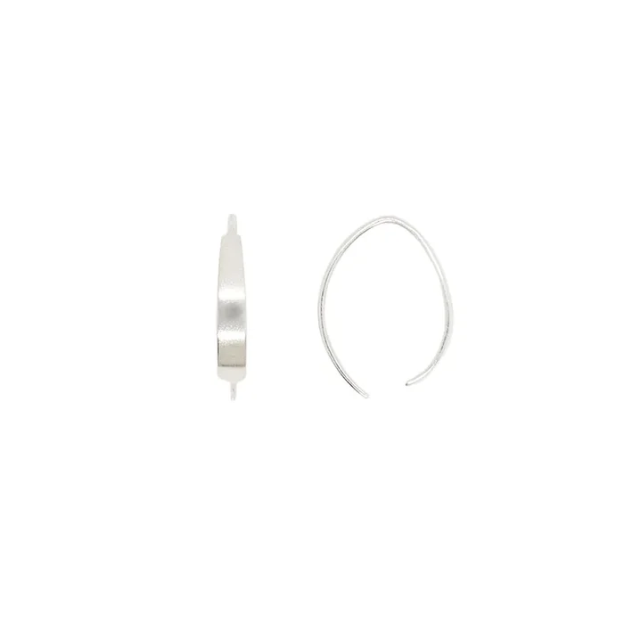 Crescent Earrings in Silver – 3/4″ L | Available to Ship January 7, 2026