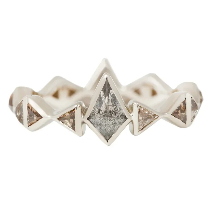 Crown of Diamonds Eternity Band