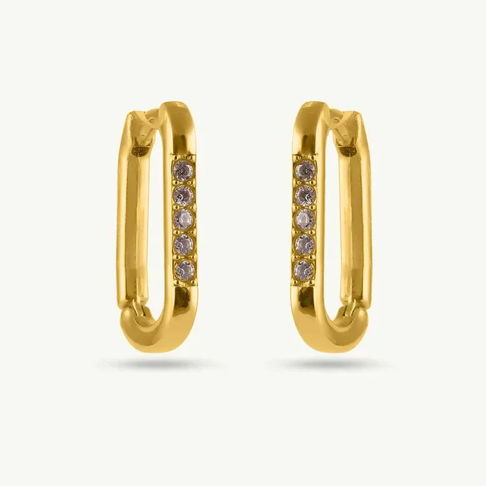 Crystal Edge Hoops