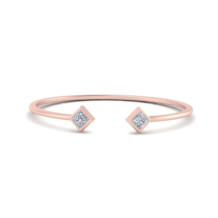 Cuff Band Square Stacking Ring