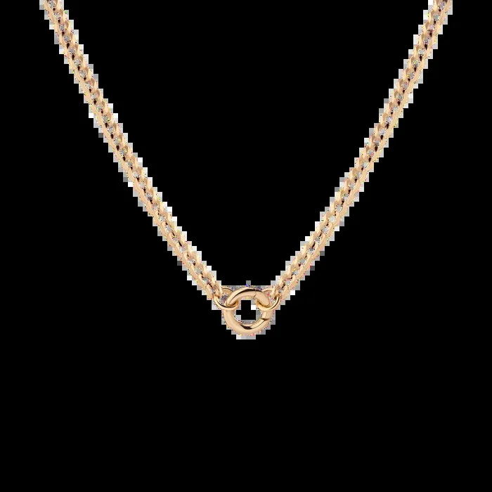 Curb Chain Charm Necklace – Small Bail