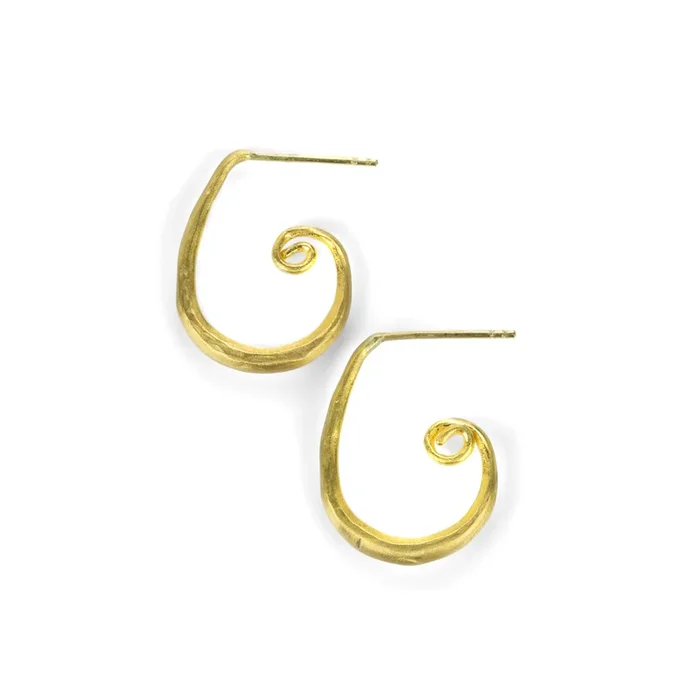 Curly Hoop Earrings