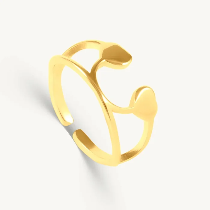 Curved Cutout Design Ring