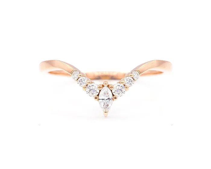 Curved Marquise Band (Ready to Ship)
